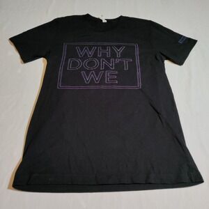 Why Don't We (8 Letters Tour Shirt) 2 Sided. Short Sleeve Black. Sz Medium -Spot